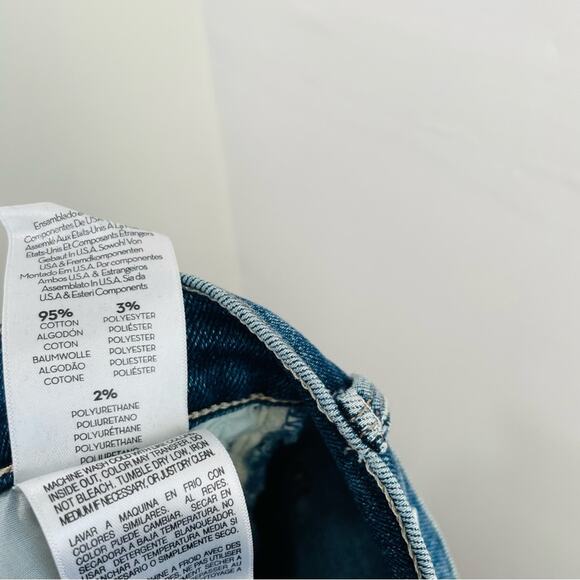 Mother Jeans The Tomcat Ankle High Rise Straight Leg Distressed 24 Roughing It - Picture 12 of 15